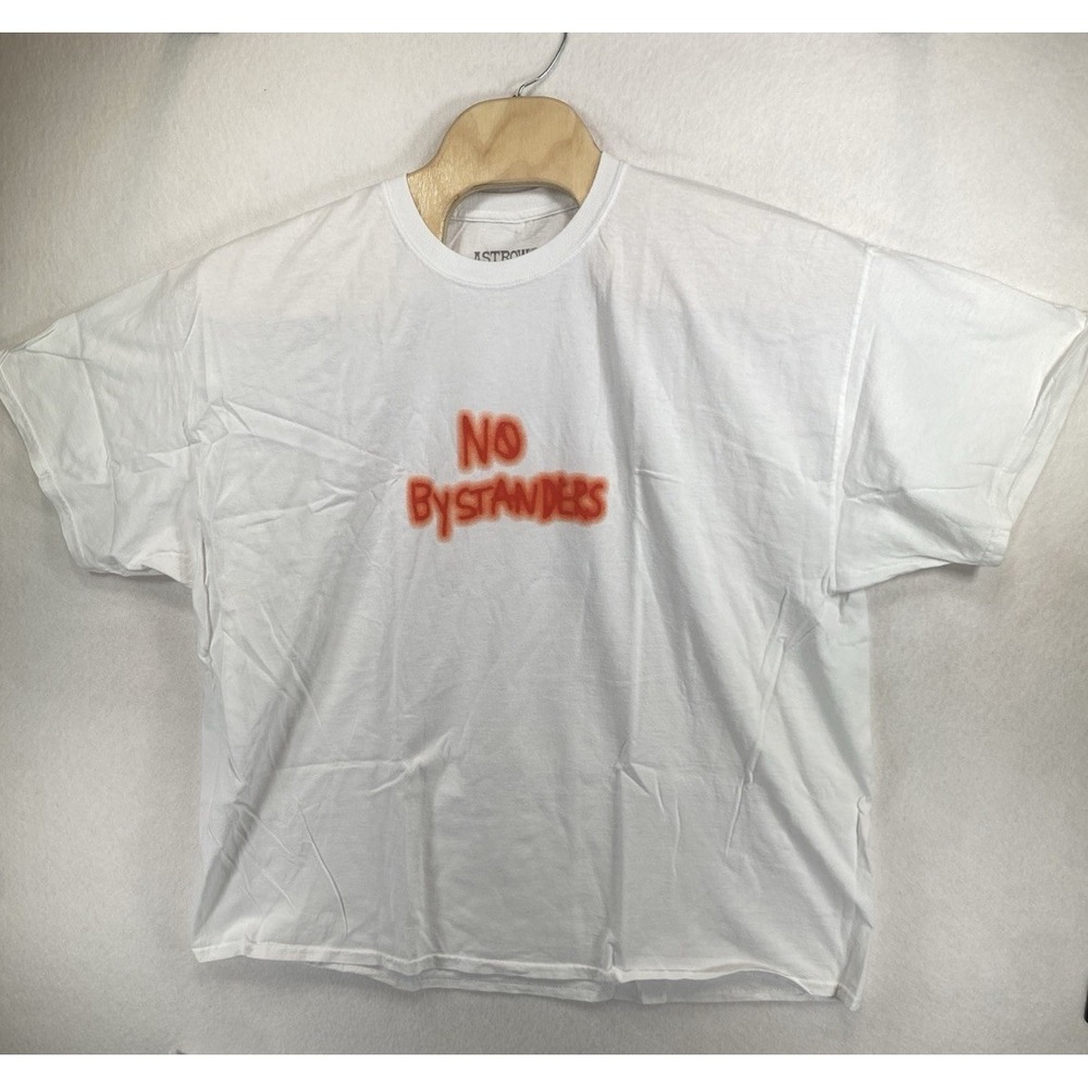 Astroworld concert Travis Scott T-shirt no bystanders Size Large Cactus Jack C96